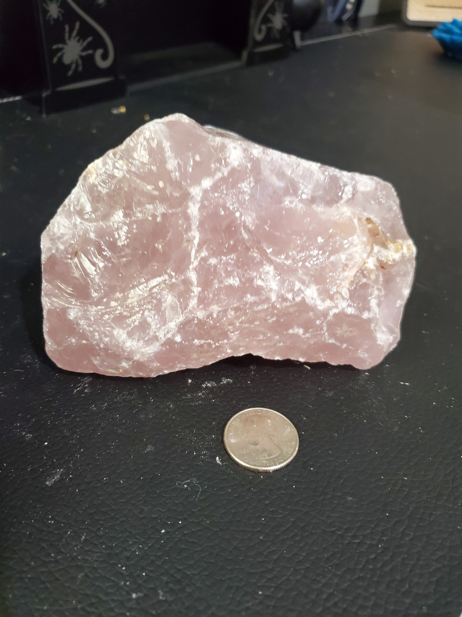 large polished pink lavender rose quartz large polished pink lavender rose quartz