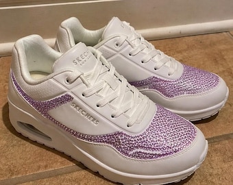 Custom rhinestone sketcher shoes