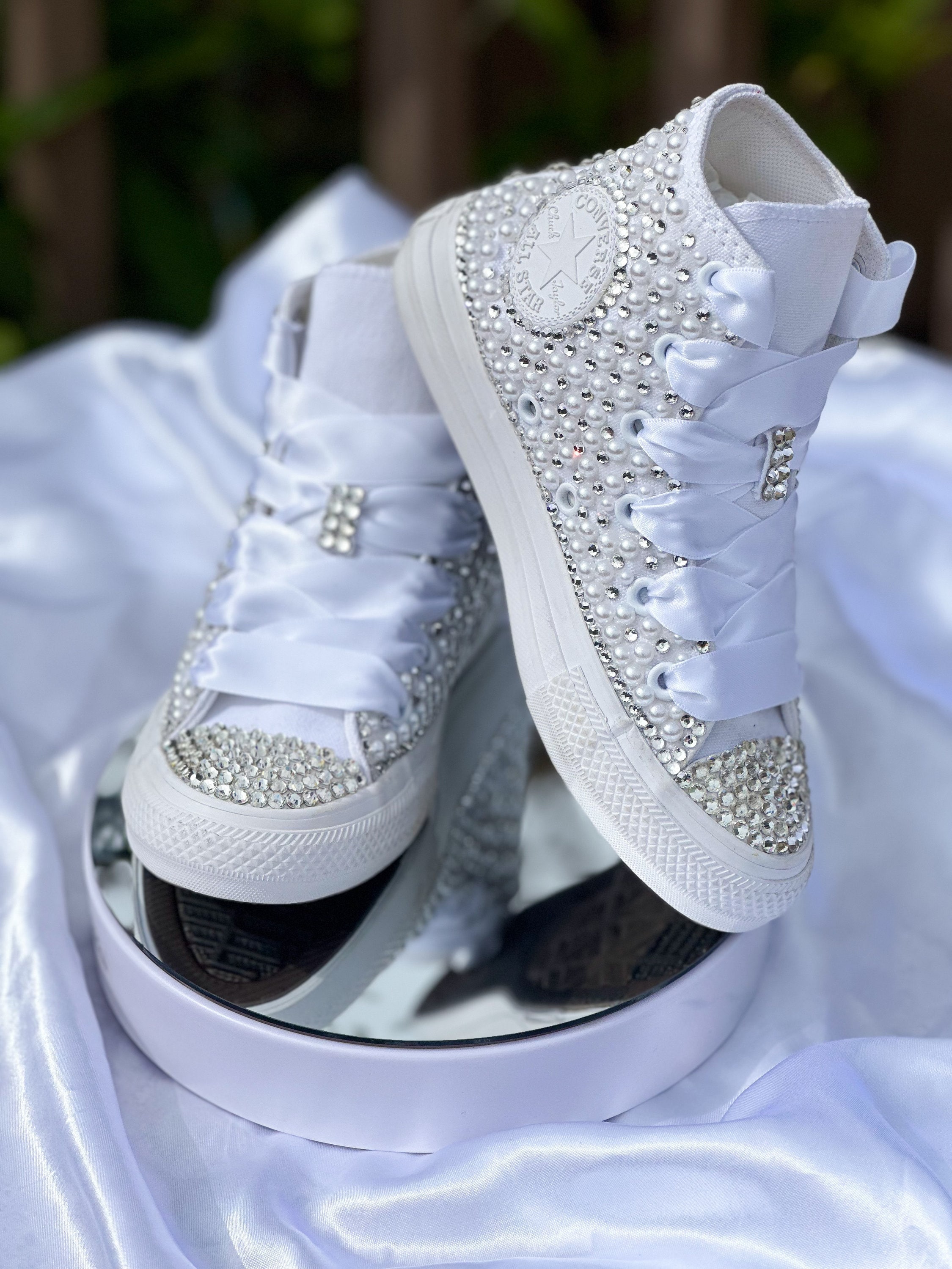 Bedazzled chucks for wedding hotsell