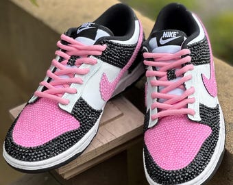 Women's Nike Dunk, Low Customized With Swarovski Crystals - Etsy