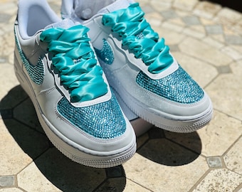 Custom Rhinestone Nike Court Wedding Bling Shoes