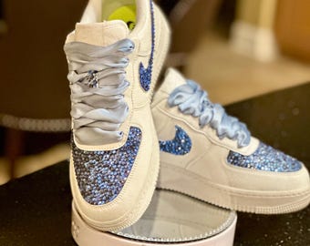 Bling Nike Court Shoes, Wedding Rhinestone Shoes, Hand Placed Stones, Gift For HerGift