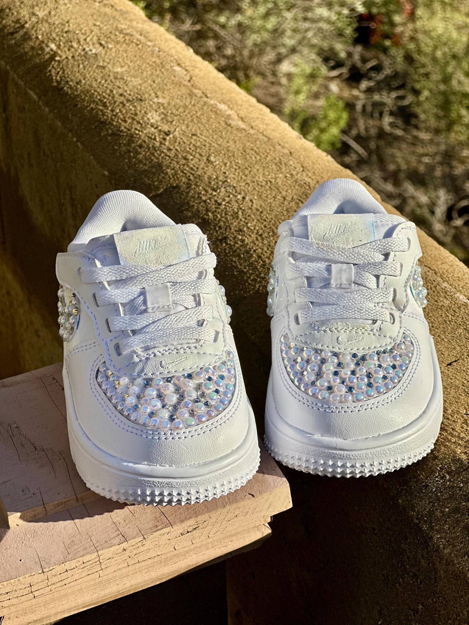 Custom Baby AF1 Pearl Rhinestone Nike Toddler/kids Shoesgift - Etsy