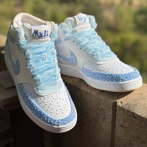 light blue nike high top