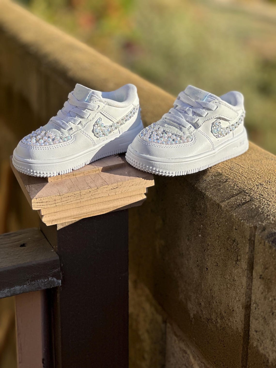 Custom Baby AF1 Pearl Rhinestone Nike Toddler/kids Shoesgift - Etsy