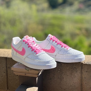 Wedding Nike Pearl Rhinestone Shoes, Bride Bling Shoes, Prom Bling Shoes, Sneaker Ball Shoe,  Gift For Her