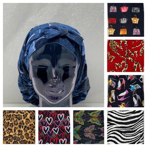 Fashioned Satin Lined Nurse  Bonnet Surgical Scrub Hats Satin Sleep Bonnets Nurse Gift Nurse Mother’s Day Gift for Her