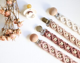 personalized beaded pacifier clips