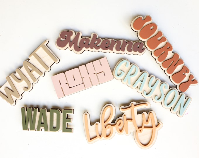 Personalized Name Magnet: Kids Artwork Display, Locker Decor, Teacher gift, College gift