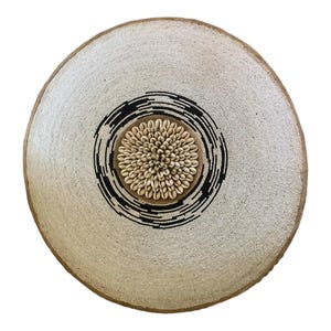 African Beaded Shield 55cm 22&quot;, Beaded and Cowrie Shell Shield, African Shield, African wall decor, Tikar Beaded Shield, Shield Wall Decor