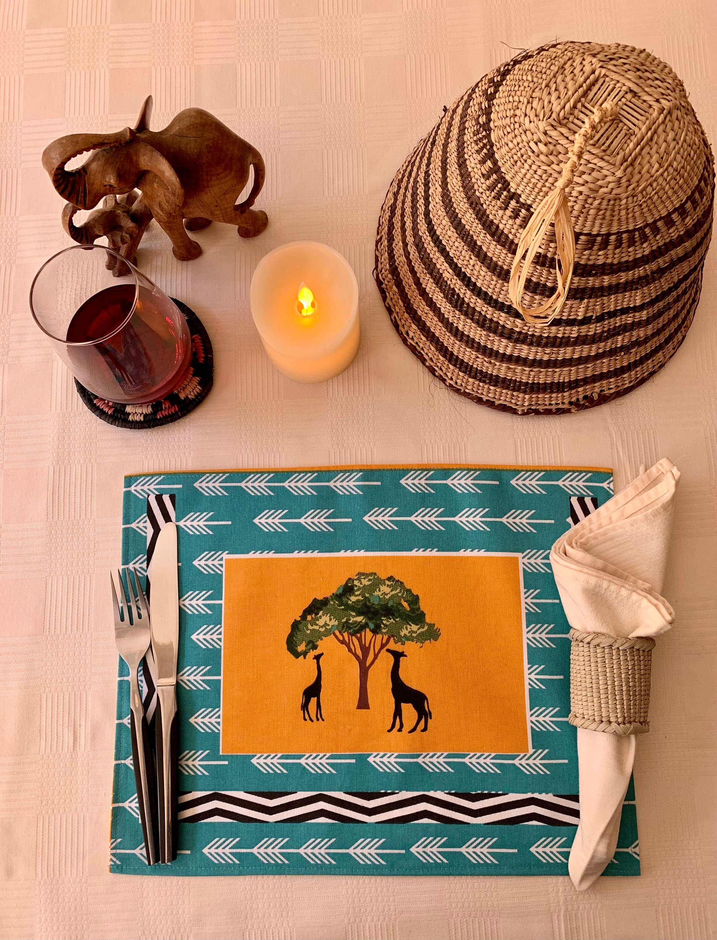 South African Placemats South African Table Decor Wedding Etsy