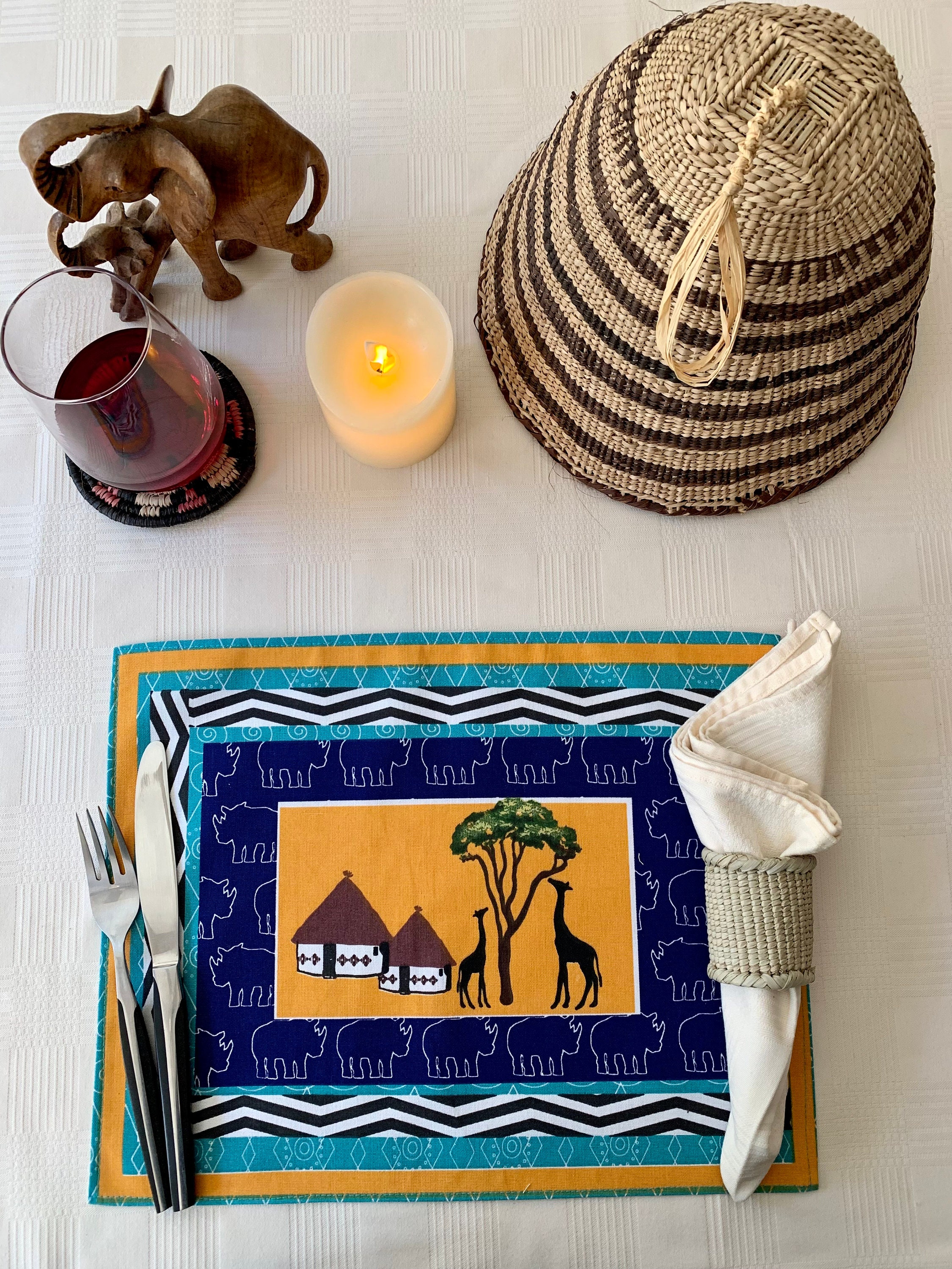 South African Placemats South African Table Decor Wedding Etsy