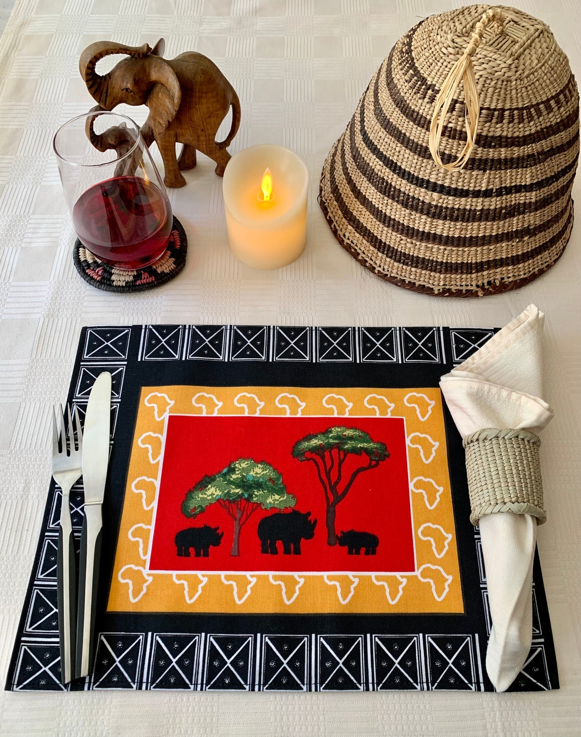 South African Placemats South African Table Decor Wedding Etsy