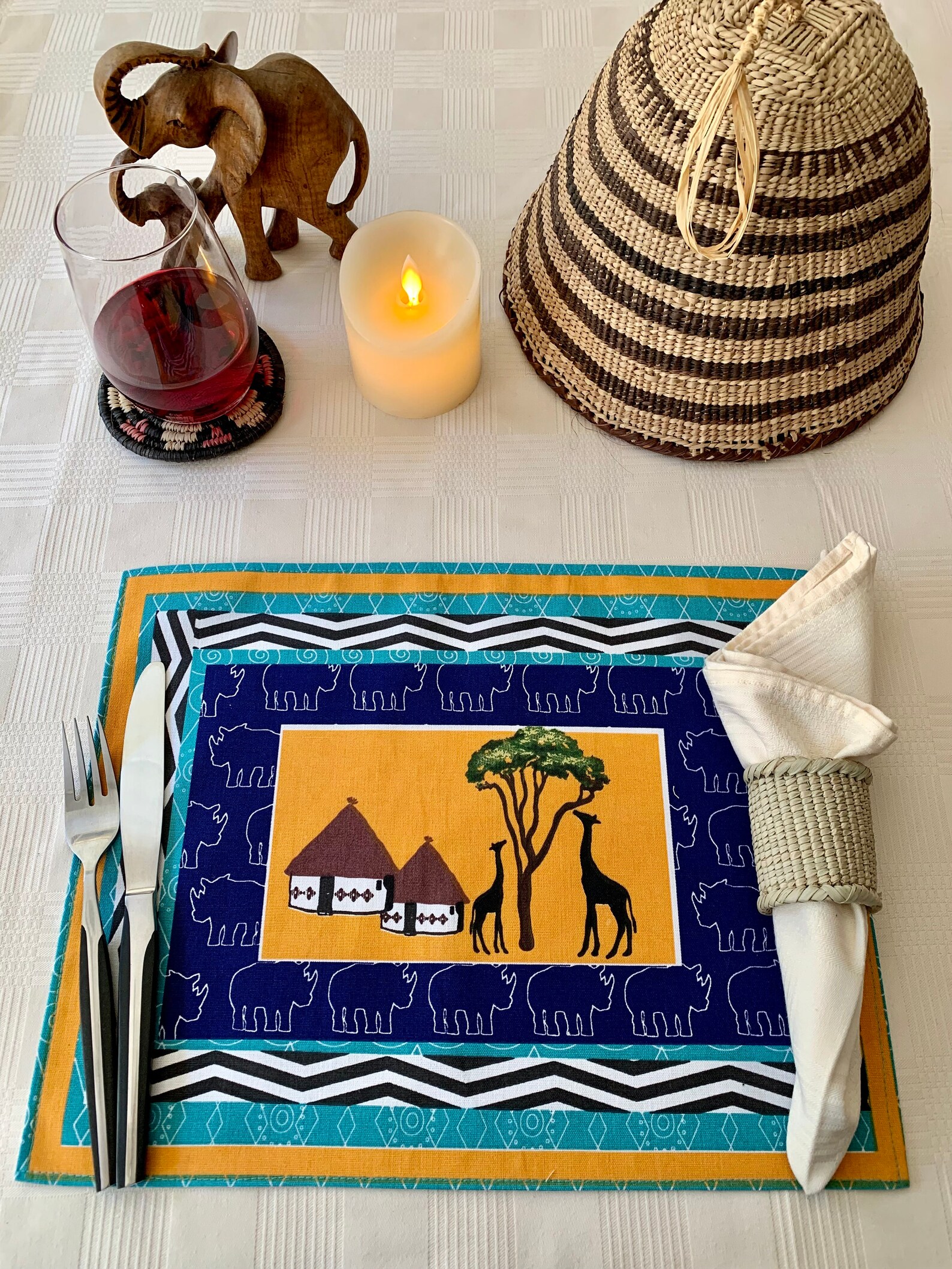 South African Placemats South African Table Decor Wedding Etsy