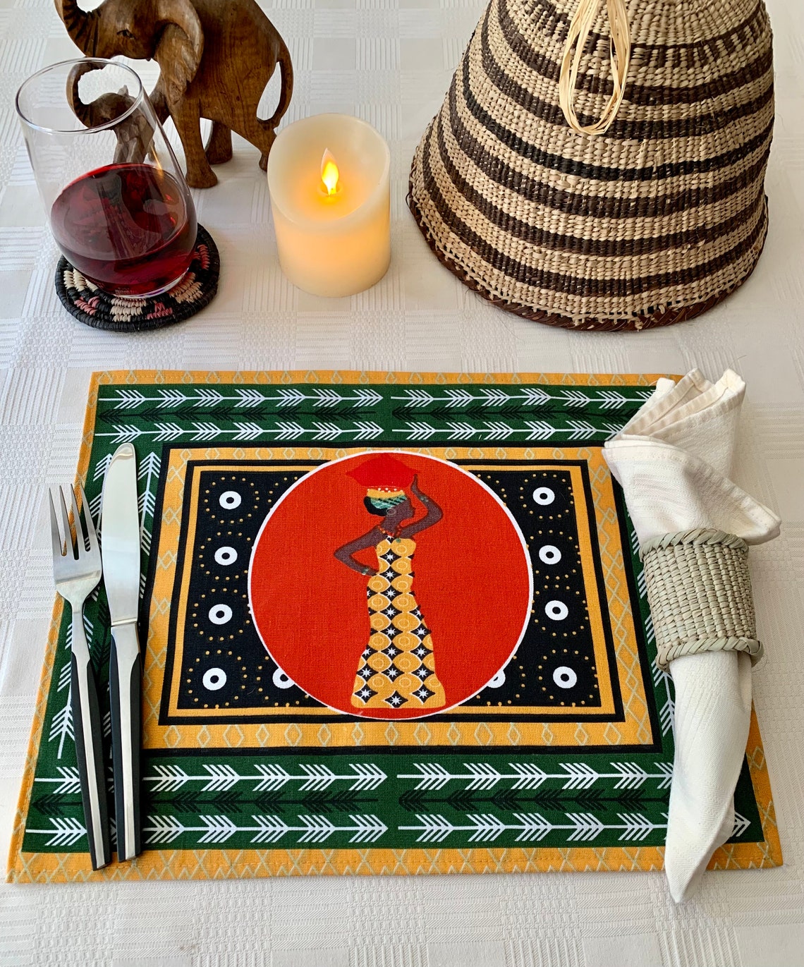 South African Placemats South African Table Decor Wedding Etsy