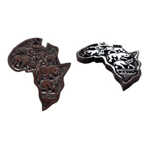 Hardwood Africa Sculpture Map 7", Wooden Map, African Map, Wall Decor, African Decor, Big Five Map, Africa Wall Map, Wood Africa Map, Big 5