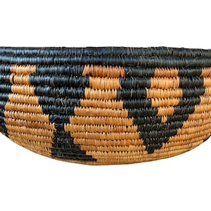 Zulu Traditional Open Basket 30cm 11.8&quot;, Basket South African, Basket woven, Basket Unique, African Baskets, Home Decor Basket