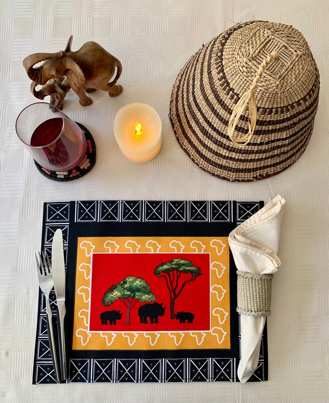 South African Placemats South African Table Decor Wedding Etsy