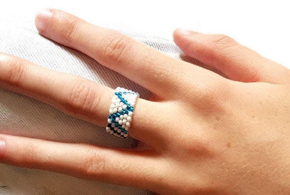 African beaded ring discount