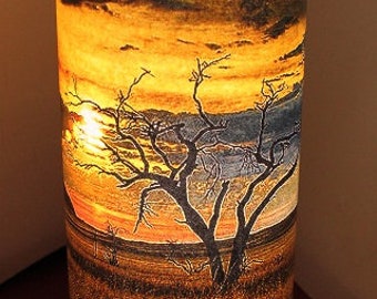 Candle Shade x 5 Sunsets and sunrises, Candle Shade, Candle Cover, Lamp Shade, Kruger Park, Candle cover, lamp cover, Africa