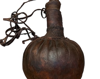 Samburu Honey or Milk or Water Gourd, Calabash Leather Gourd