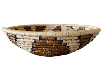 Zulu Traditional Open Basket 24cm 9.5", Basket South African, Basket woven, Basket Unique, African Baskets, Home Decor Basket