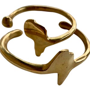 Brass Bangle from Kenya, Adjustable One Size Fits All Bangle, Brass Bracelet, Solid Brass Bracelet, African Jewellery, Handmade