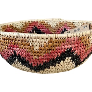 Zulu Traditional Open Basket 31cm 12.2&quot;, Basket South African, Basket woven, Basket Unique, African Baskets, Home Decor Basket