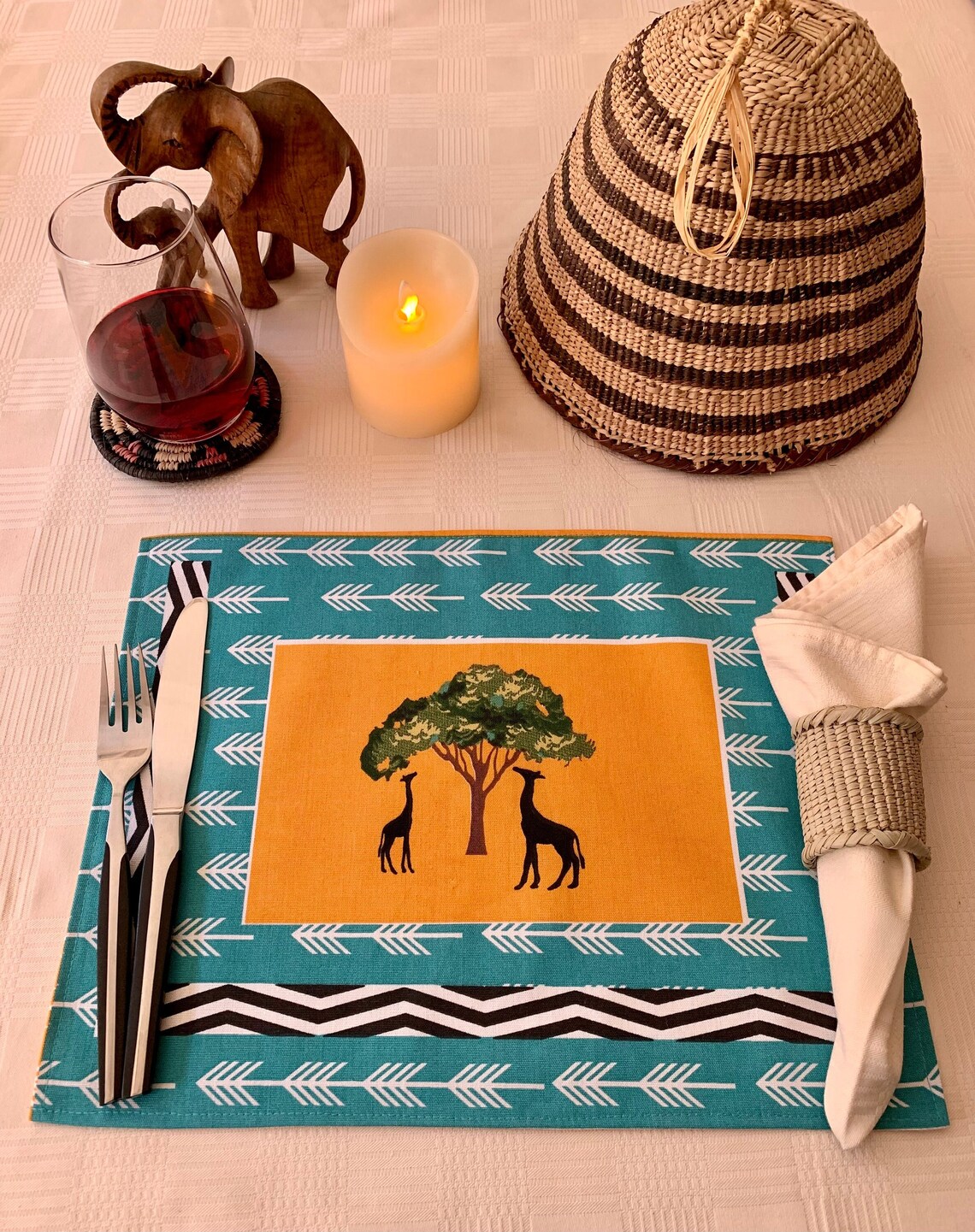 South African Placemats South African Table Decor Wedding Etsy