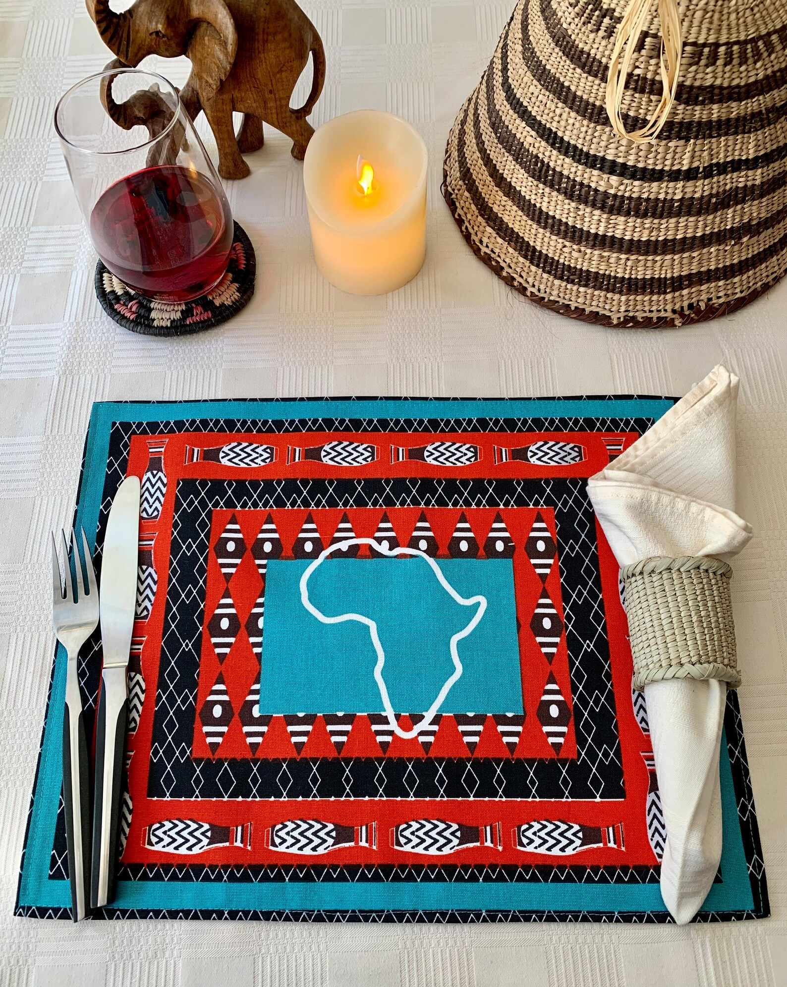 South African Placemats South African Table Decor Wedding Etsy