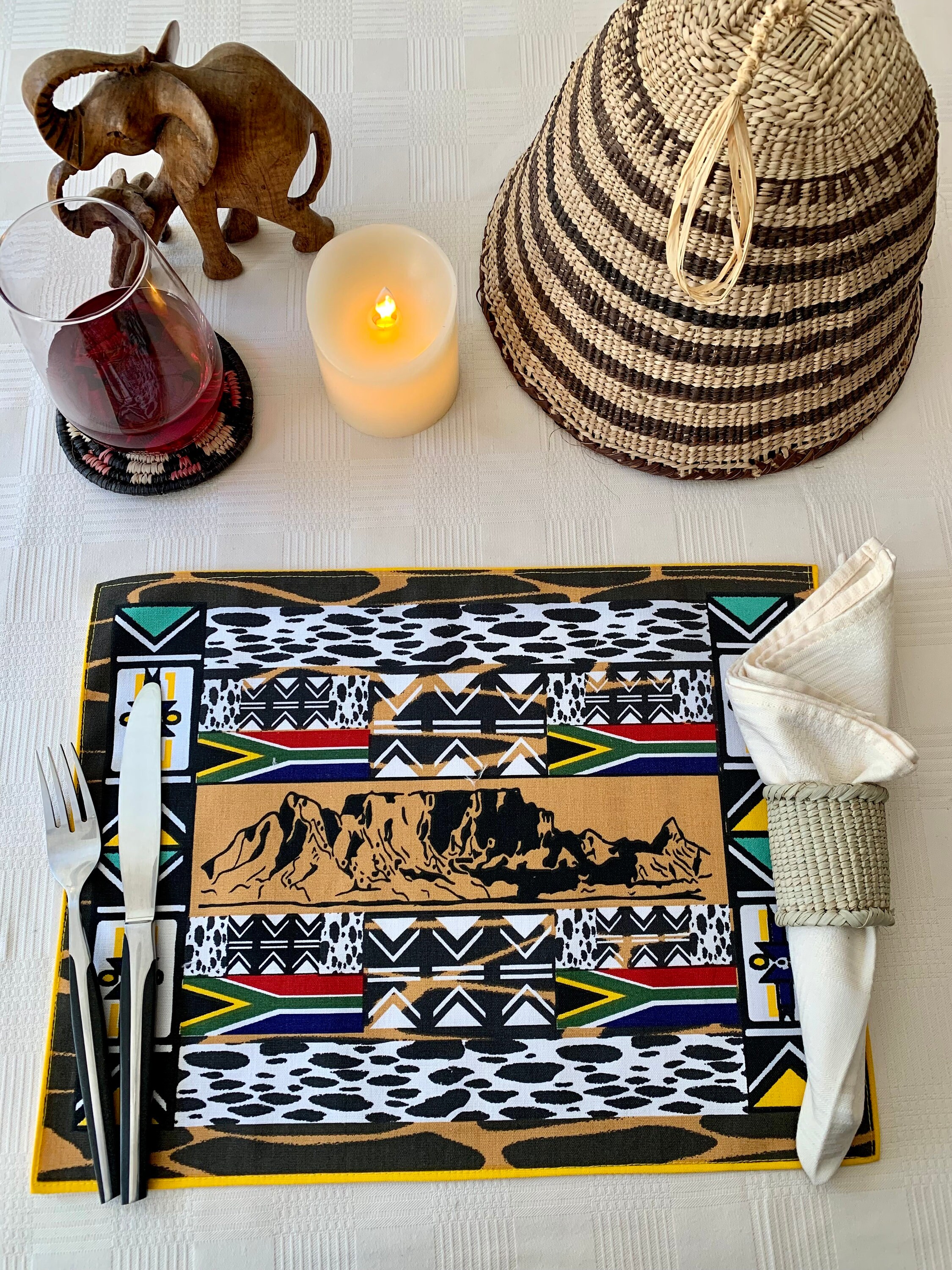 South African Placemats South African Table Decor Wedding Etsy