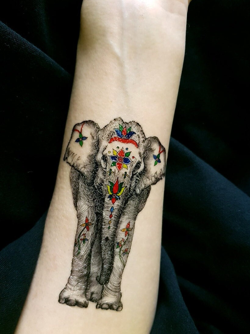 Elephant Tattoo - Etsy Ireland Elephant Tattoo - Etsy Ireland