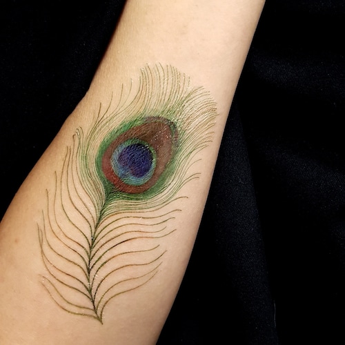 55 Vibrant Peacock Tattoo Designs  Art and Design