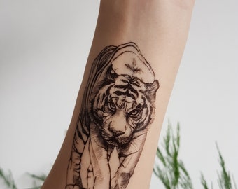 Asian Tiger Tattoo - Etsy Australia