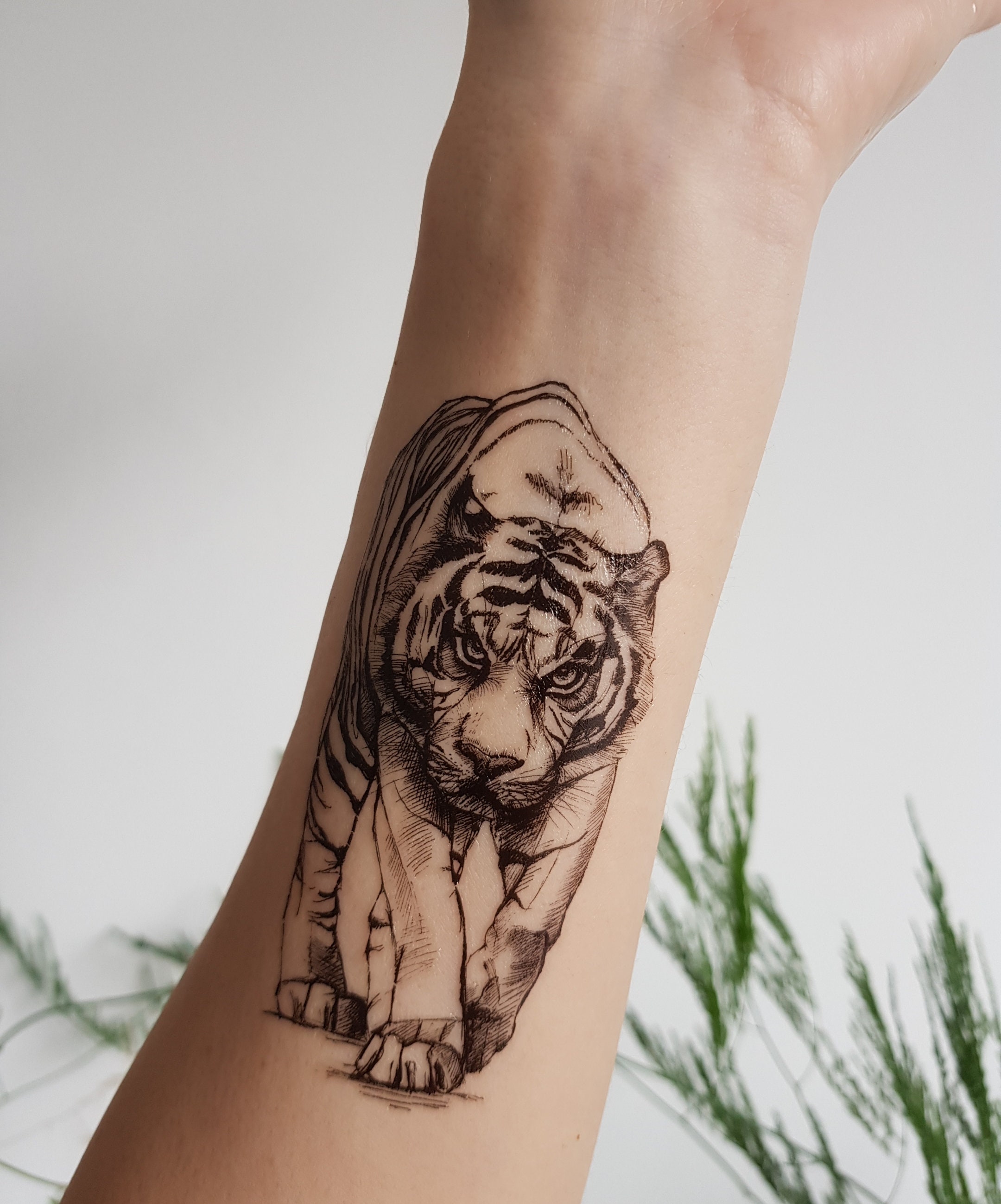 WALKING TIGER Temporary Tattoo Tiger Tattoo Big Cat Tattoo - Etsy Denmark WALKING TIGER Temporary Tattoo Tiger Tattoo Big Cat Tattoo - Etsy Denmark