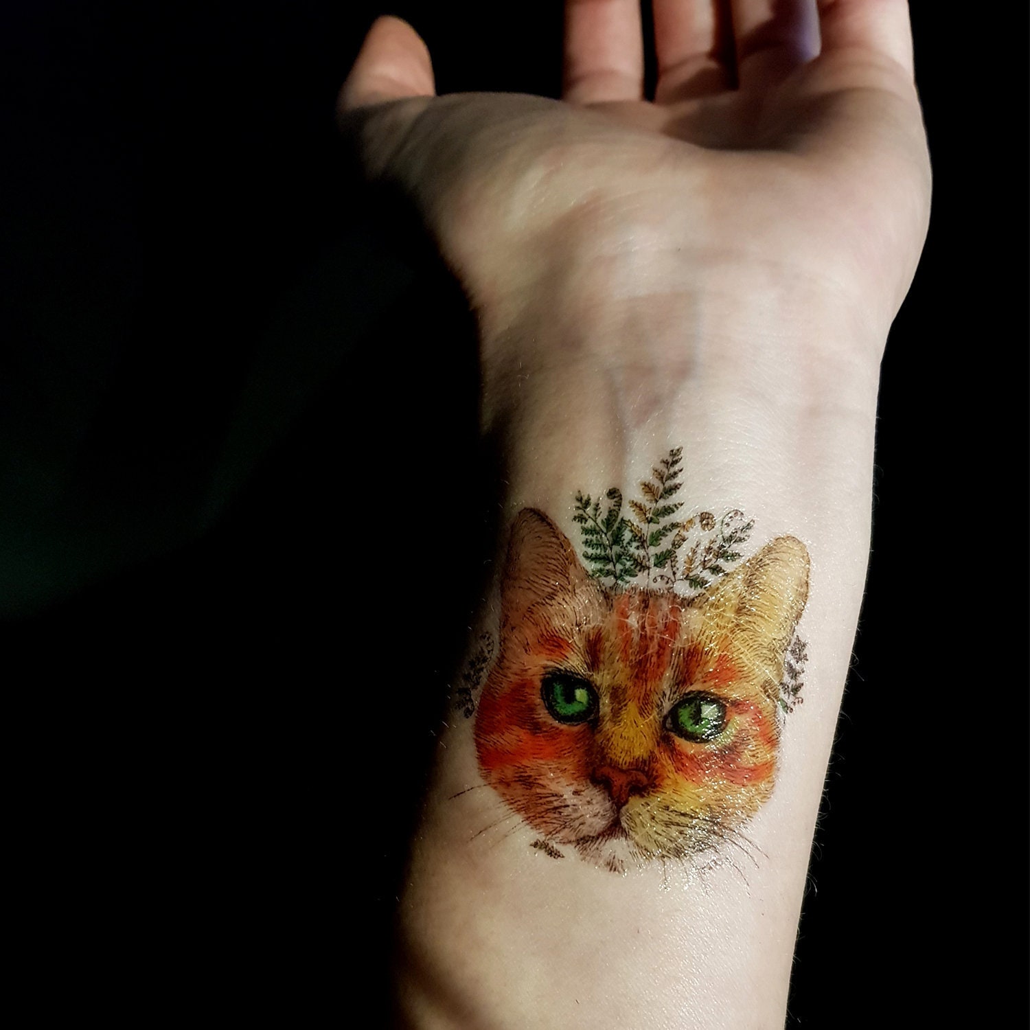 KITTEN Temporary Tattoo Cat Tattoo Orange Cat Temporary - Etsy KITTEN Temporary Tattoo Cat Tattoo Orange Cat Temporary - Etsy