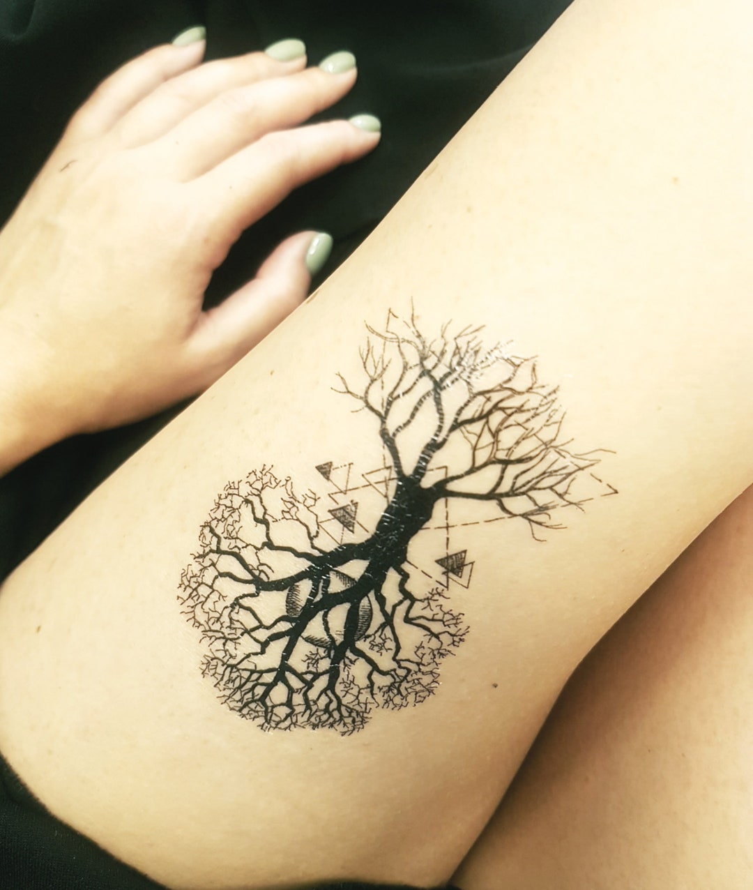 Tatouage Arbre De Vie Femme Poignet ARBRE À LENVERS tatouage temporaire arbre à lenvers arbre - Etsy France
