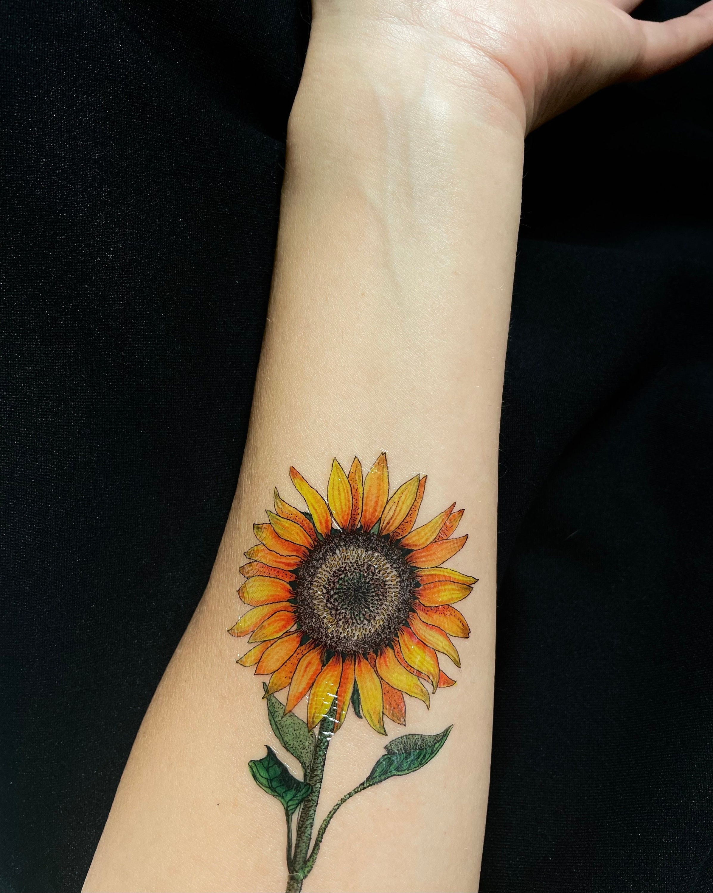 Image uploaded by ღ ɘ  Find images and videos about tattoo yellow  and ink on We Heart It  the app to get lo  Tattoos Sunflower tattoos Sunflower  tattoo