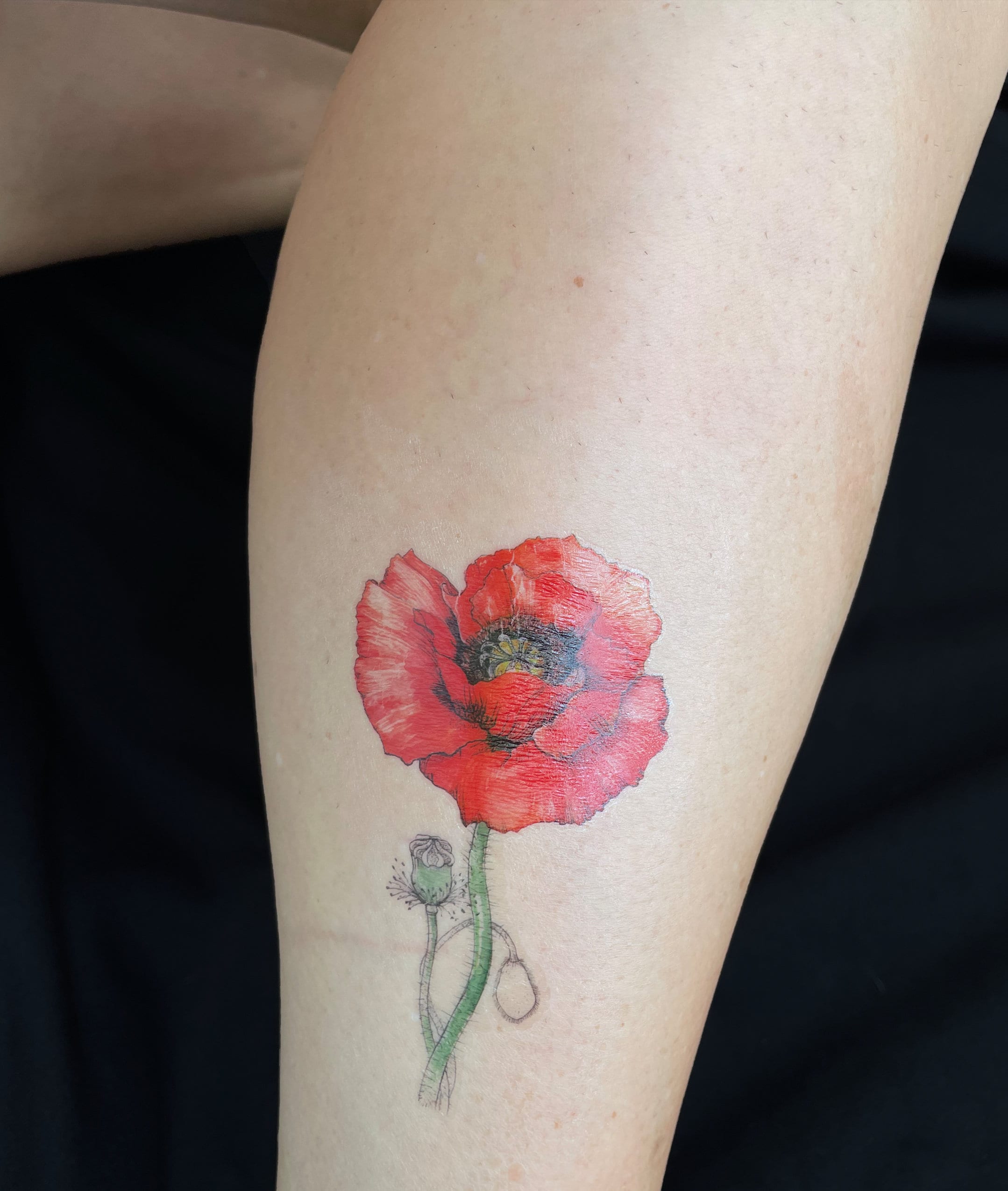 Poppy Tattoo Design