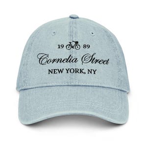 Cornelia Street Embroidered Denim Hat