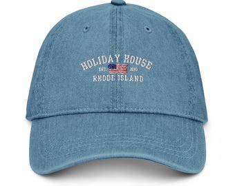 Holiday House Embroidered Denim Hat
