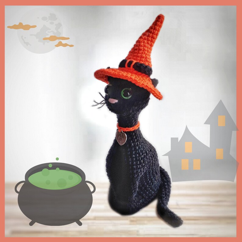 Halloween toys Halloween decor Black Cat Home Autumn Decor Etsy