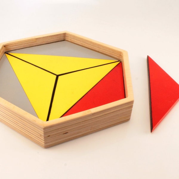 Constructive Triangles, Montessori Geometry, Educational Material, Montessori Math Montessori Class Montessori materials Montessori toys