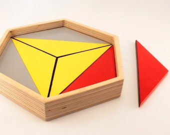 Constructive Triangles, Montessori Geometry, Educational Material, Montessori Math Montessori Class Montessori materials Montessori toys