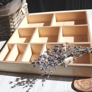 Wooden Tinker tray, Montessori tray Sensory Sorting tray Loose parts play Organizing tray Storage box Serving tray Decor Trays Table Tray