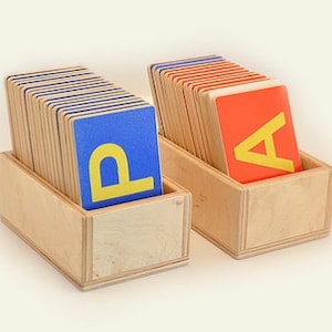 Russian Ukrainian Alphabet, Montessori letters, Sandpaper Letters, Preschool Back School Homeschool Wooden Alphabet Waldorf Toy Kids Gift