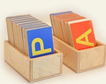 English letters Wooden letters Montessori toys Learning alphabet Sandpaper letters Uppercase Montessori educational resources Homeschool
