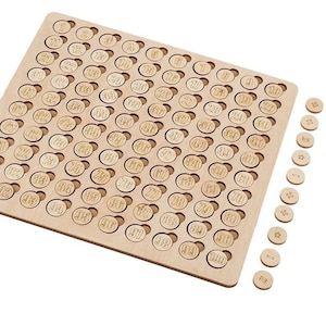 Hundred board, Montessori board, Hundred frame Counting board Montessori Math Montessori materials Math manipulative Montessori Counting Toy