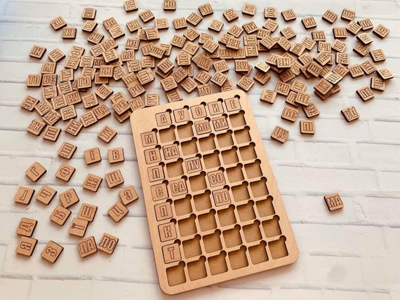 Alfabeto russo ucraino, giocattoli Montessori Lingue Montessori