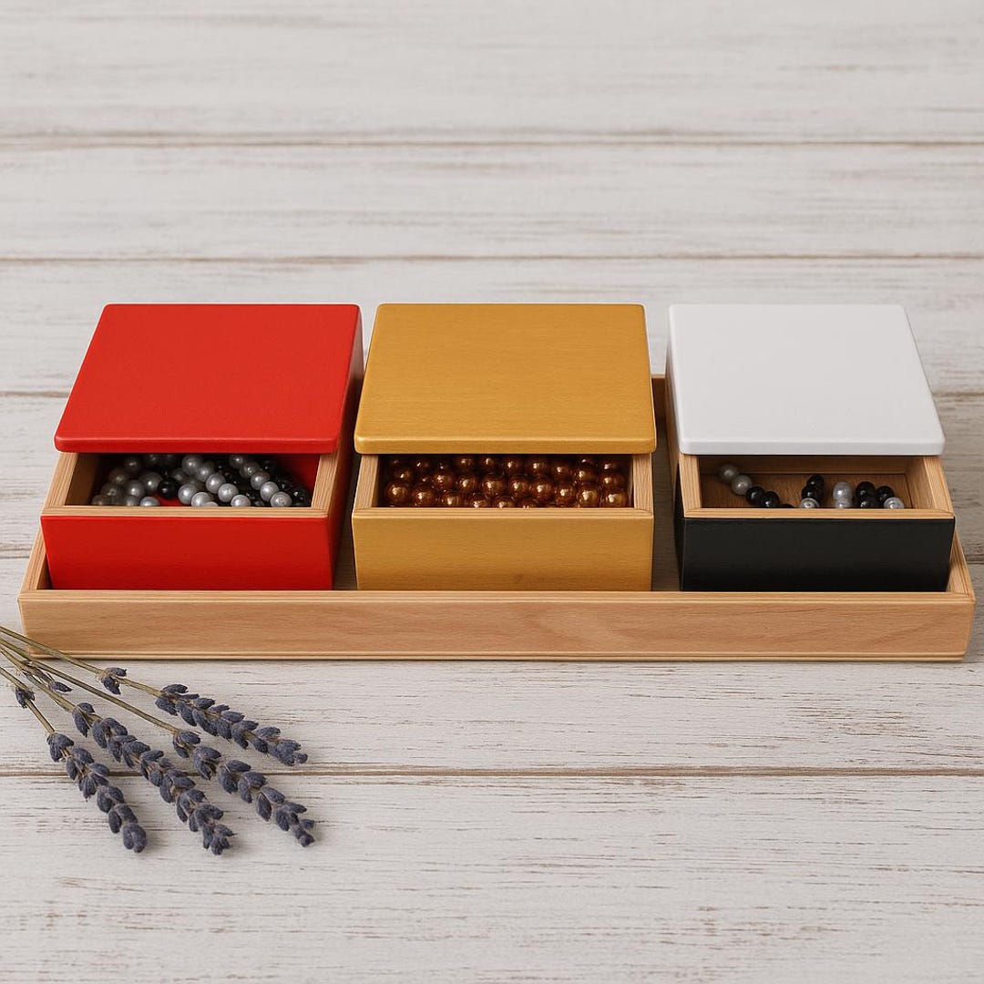 Montessori Addition Snake Game, Montessori Math, Montessori Beads ...